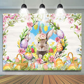 Toile de fond joyeux anniversaire fleur et kangourou pour fille